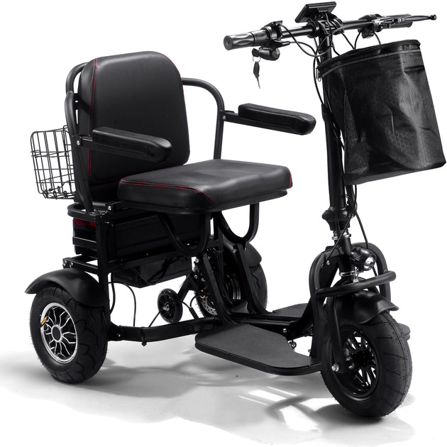 MotoTec Folding Mobility Electric Trike 48v 1000w Dual Motor Lithium