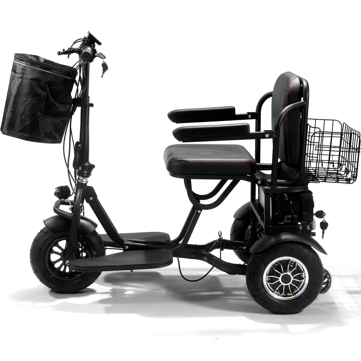 MotoTec Folding Mobility Electric Trike 48v 1000w Dual Motor Lithium