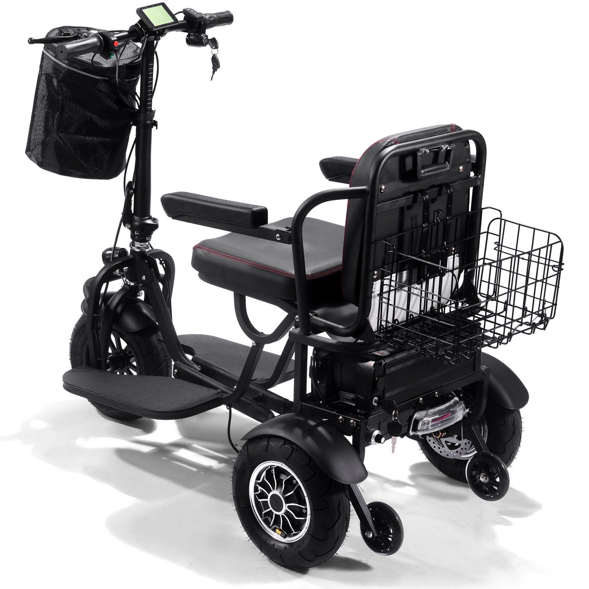 MotoTec Folding Mobility Electric Trike 48v 1000w Dual Motor Lithium