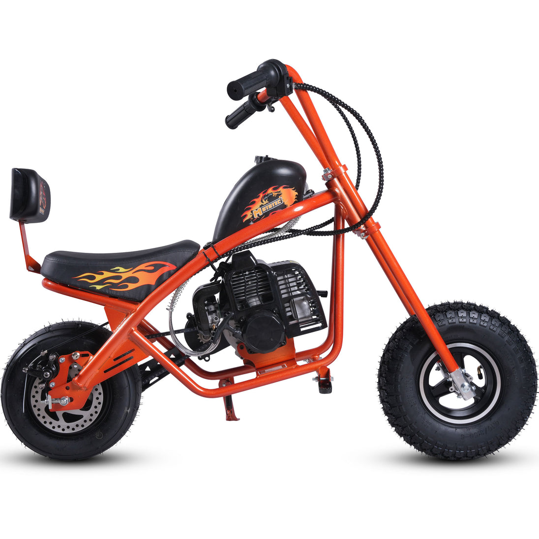 MotoTec 49cc Gas Mini Chopper V2 Orange