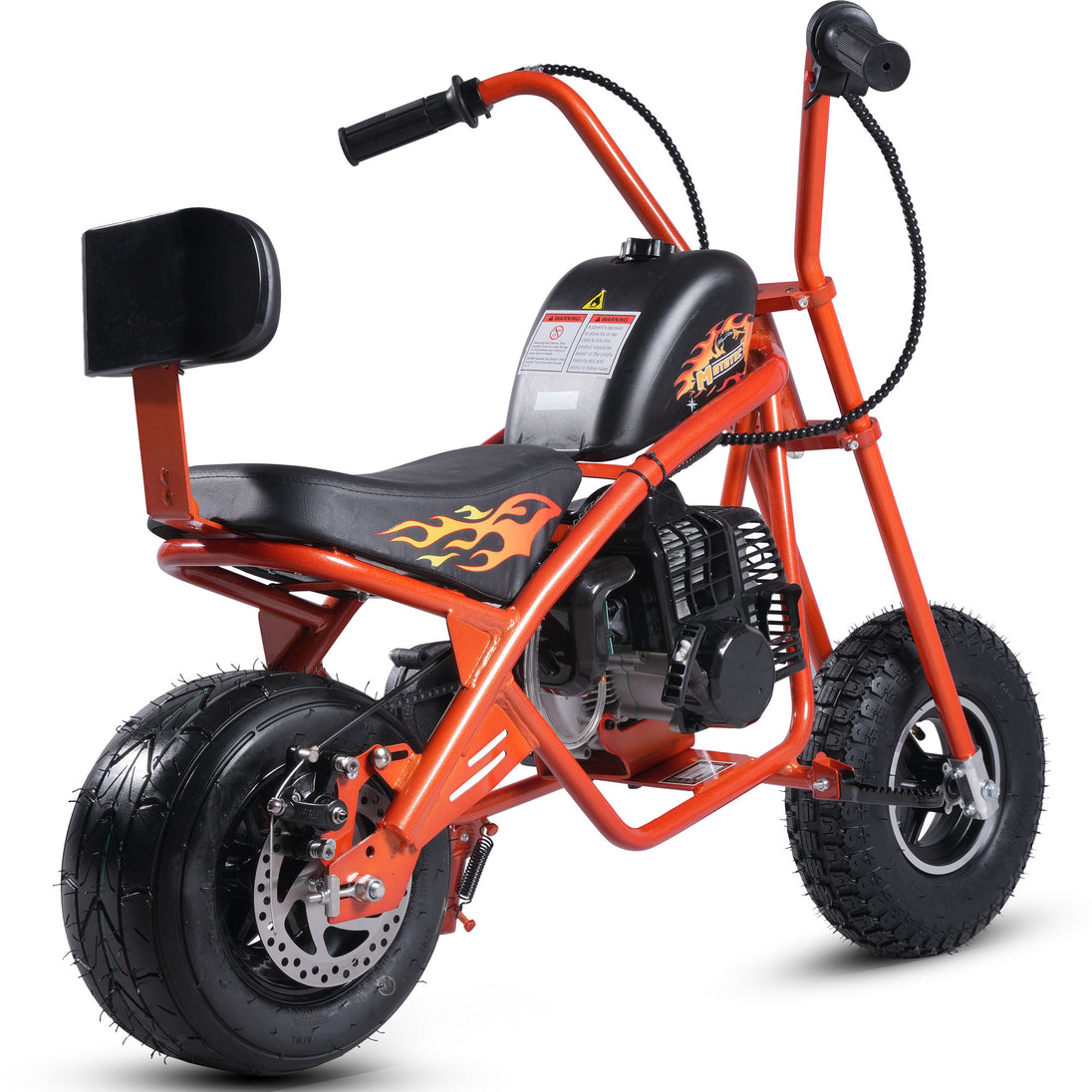 MotoTec 49cc Gas Mini Chopper V2 Orange
