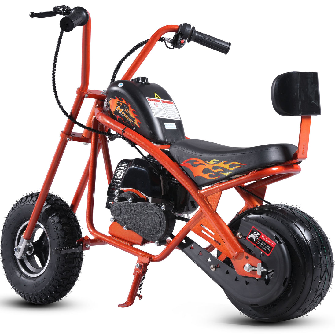 MotoTec 49cc Gas Mini Chopper V2 Orange
