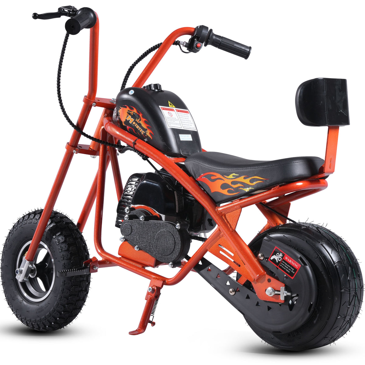 MotoTec 49cc Gas Mini Chopper V2 Orange