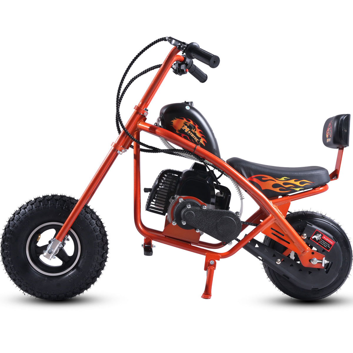 MotoTec 49cc Gas Mini Chopper V2 Orange