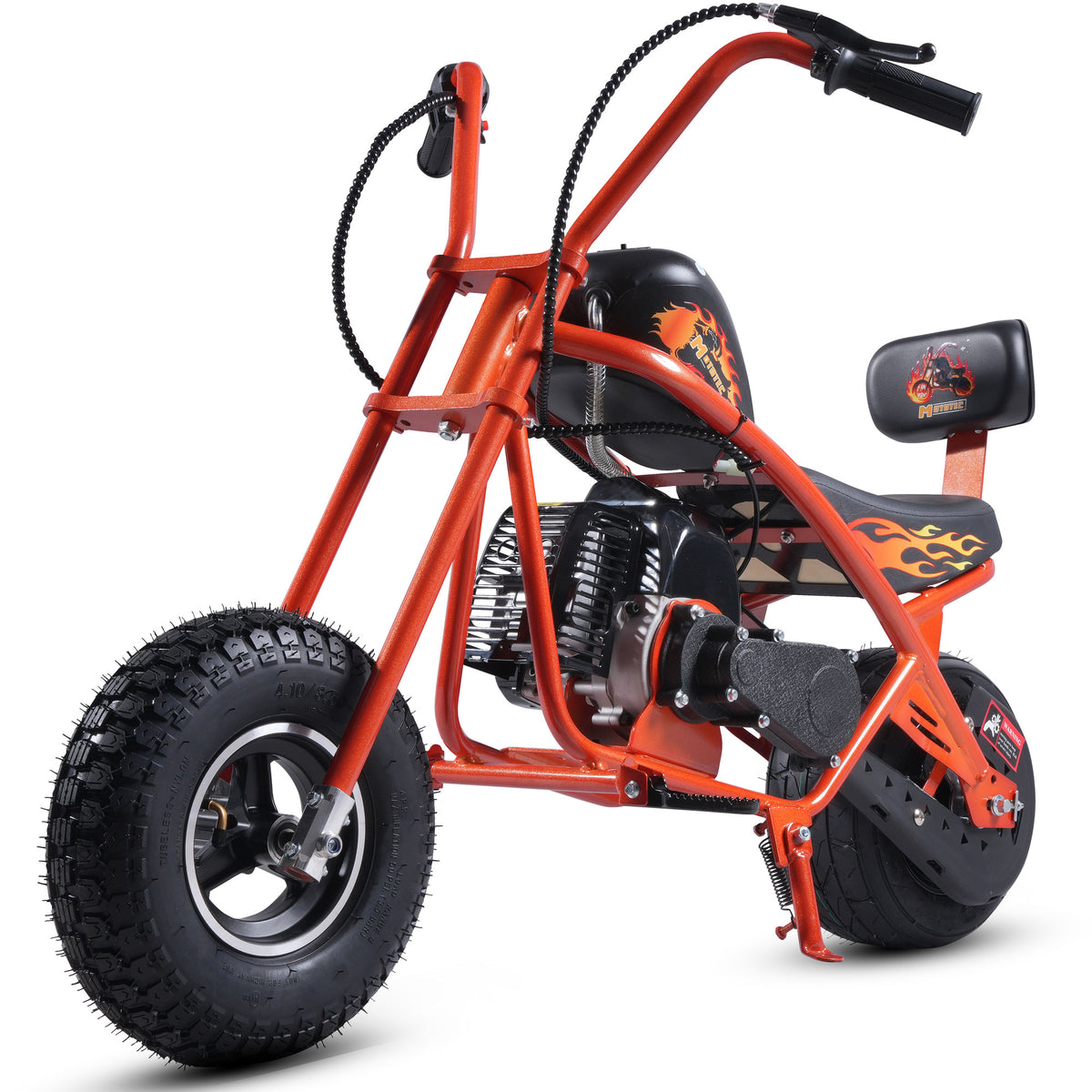 MotoTec 49cc Gas Mini Chopper V2 Orange