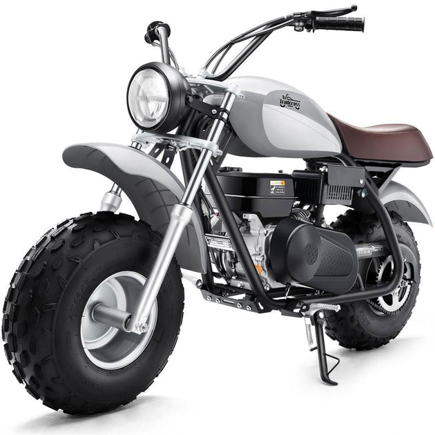 MotoTec 200cc 6.5HP Trailcross Gas Powered Mini Bike - Recreational Off-Road Use Only