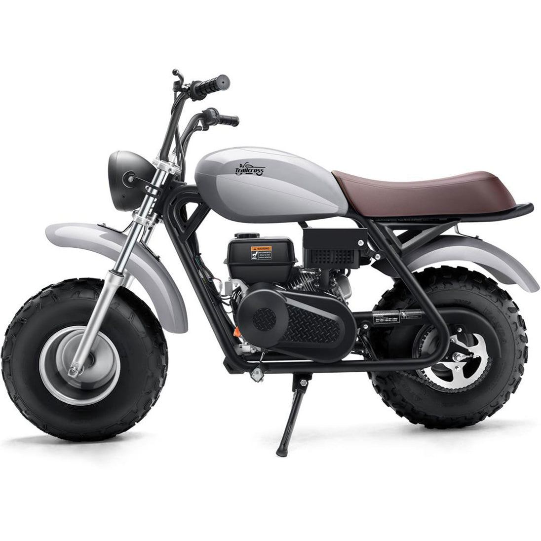 MotoTec 200cc 6.5HP Trailcross Gas Powered Mini Bike - Recreational Off-Road Use Only