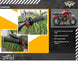 MotoTec 200cc 6.5HP Trailcross Gas Powered Mini Bike - Recreational Off-Road Use Only