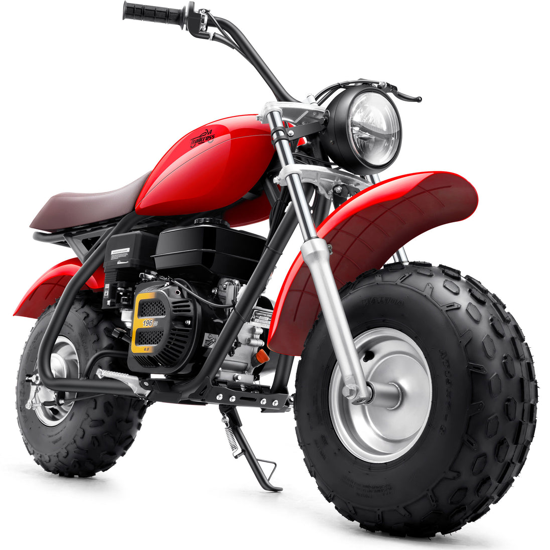 MotoTec 200cc 6.5HP Trailcross Gas Powered Mini Bike - Recreational Off-Road Use Only