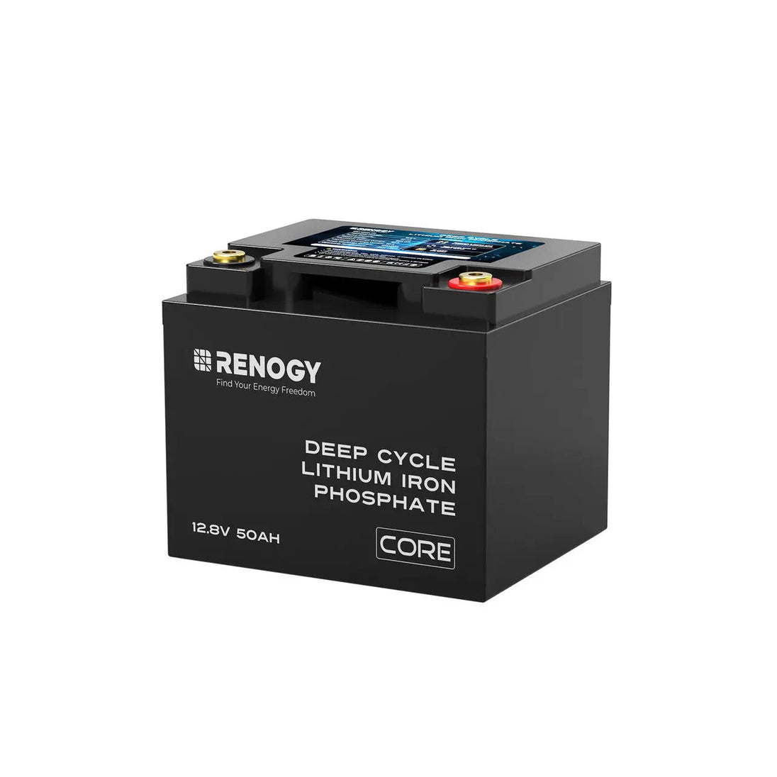 Renogy 12V 50Ah Deep Cycle Lithium Iron Phosphate Battery Core Series