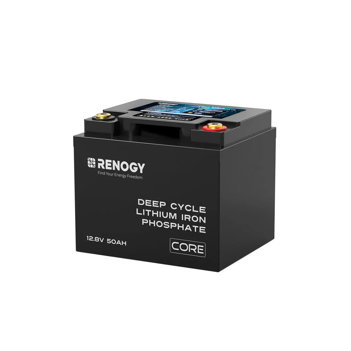 Renogy 12V 50Ah Deep Cycle Lithium Iron Phosphate Battery Core Series
