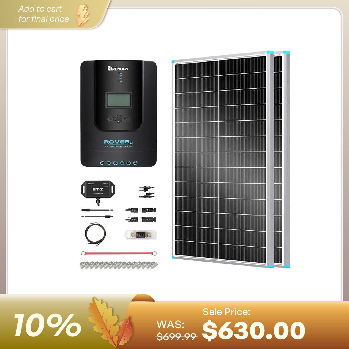 Renogy 400W 12V Starter Solar Panel Kit
