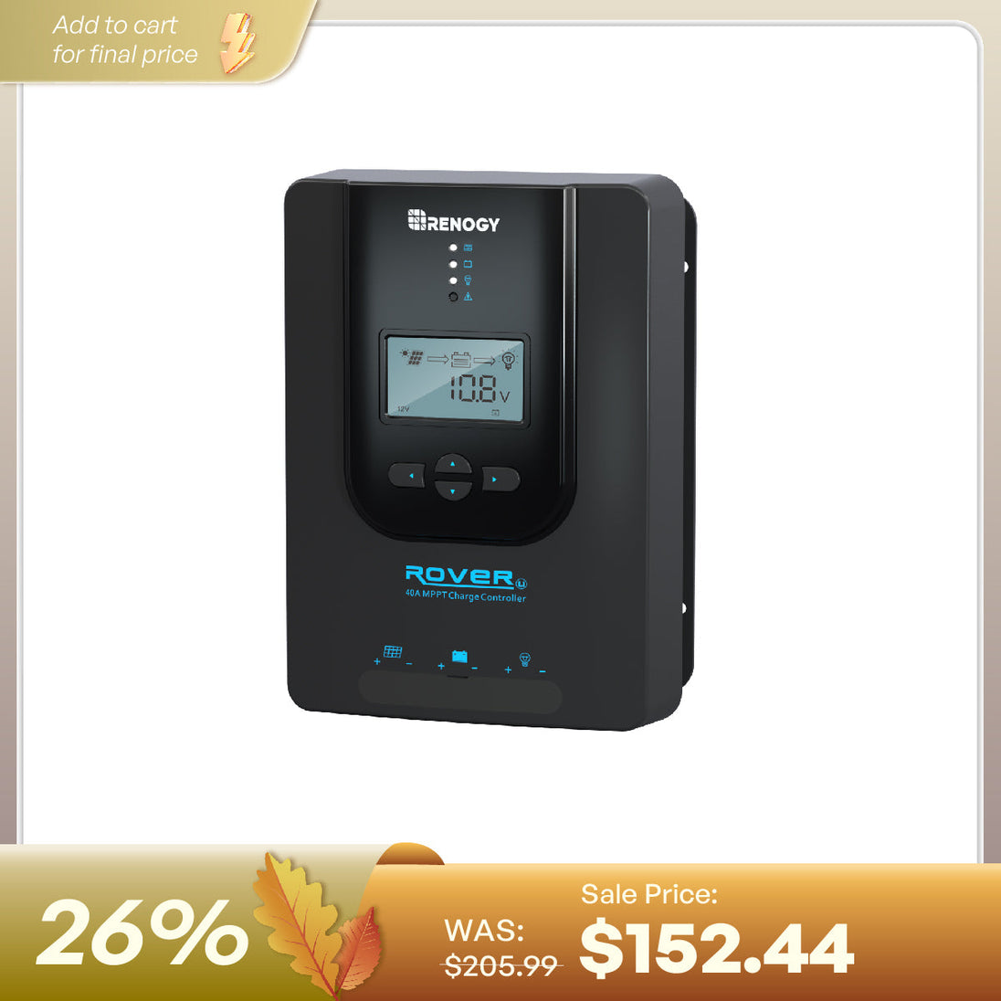 Renogy Rover Li MPPT Solar Charge Controller