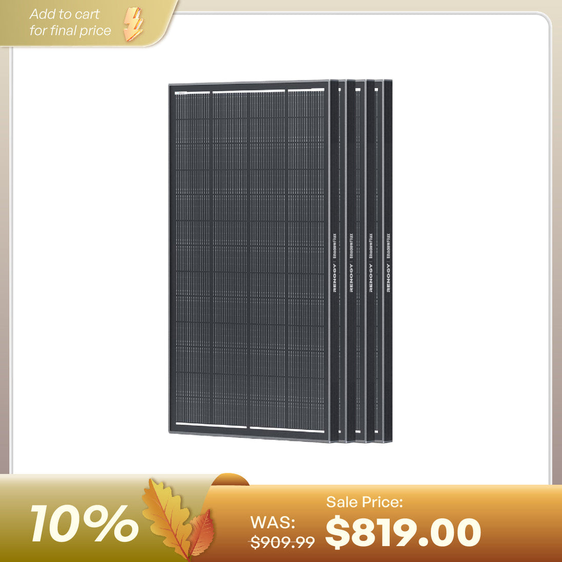 Renogy ShadowFlux N-Type Anti-Shading Solar Panel