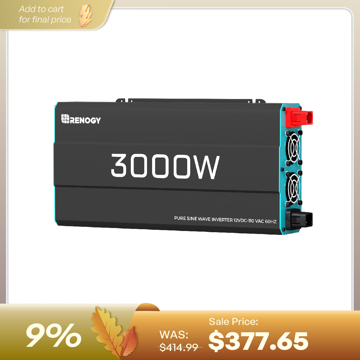 Renogy 12V Pure Sine Wave Inverter