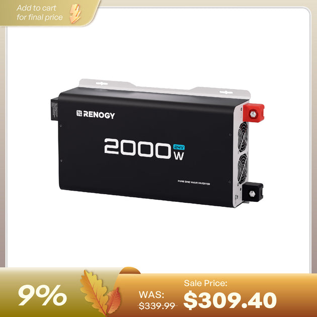 Renogy 2000W 24V Pure Sine Wave Inverter