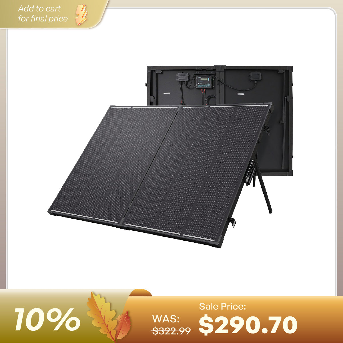Renogy N-Type Portable Solar Panel Suitcase Kit