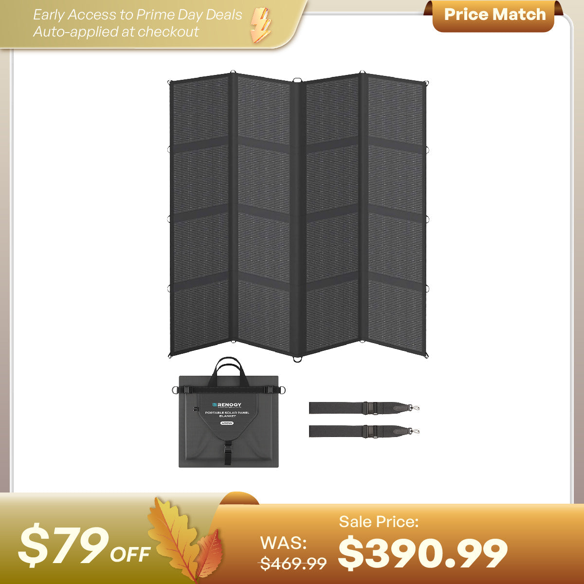 Renogy 200 400W N-Type Portable Solar Panel Blanket