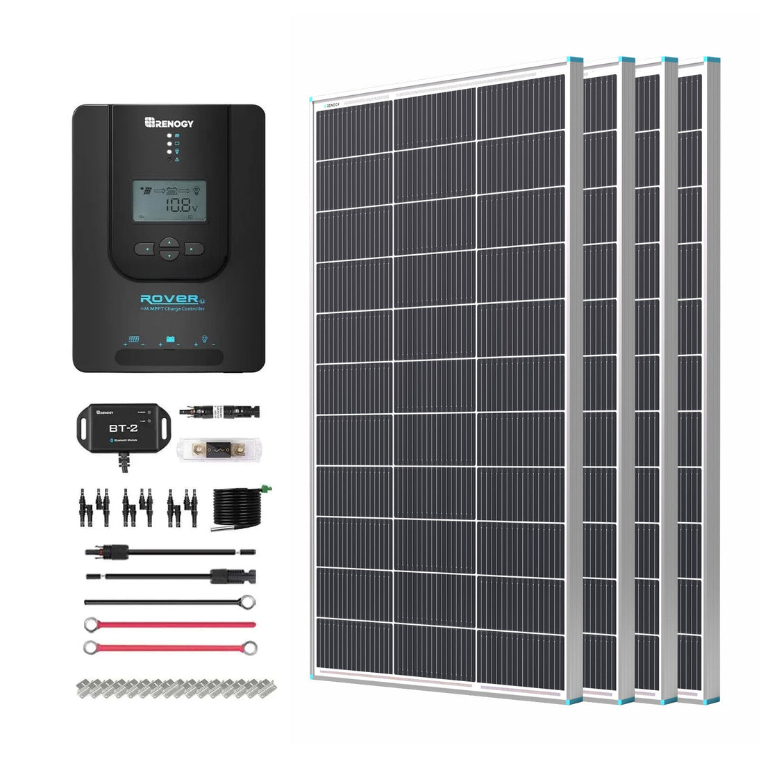 Renogy 400W 12V Solar Panel Kit with Optional Smart Monitoring