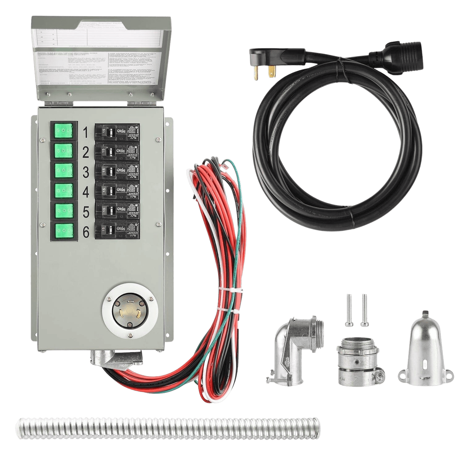 Nature's Generator 120V 30A 6-Circuit Non-Automatic Transfer Switch