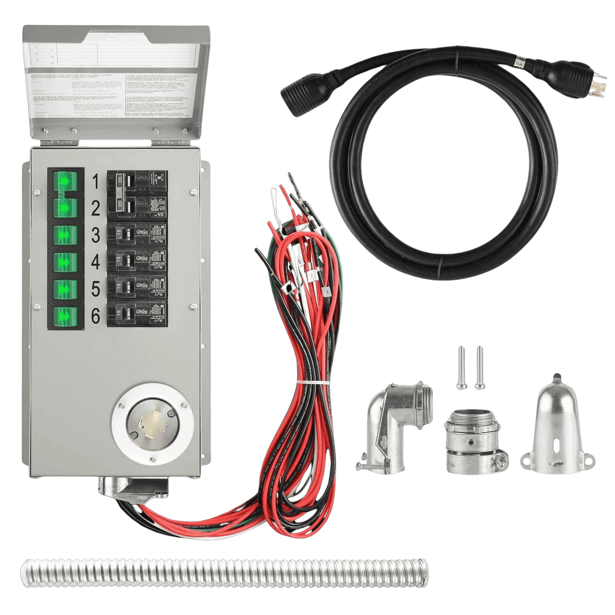 Nature's Generator 120V/240V 30A 6-Circuit Non-Automatic Transfer Switch